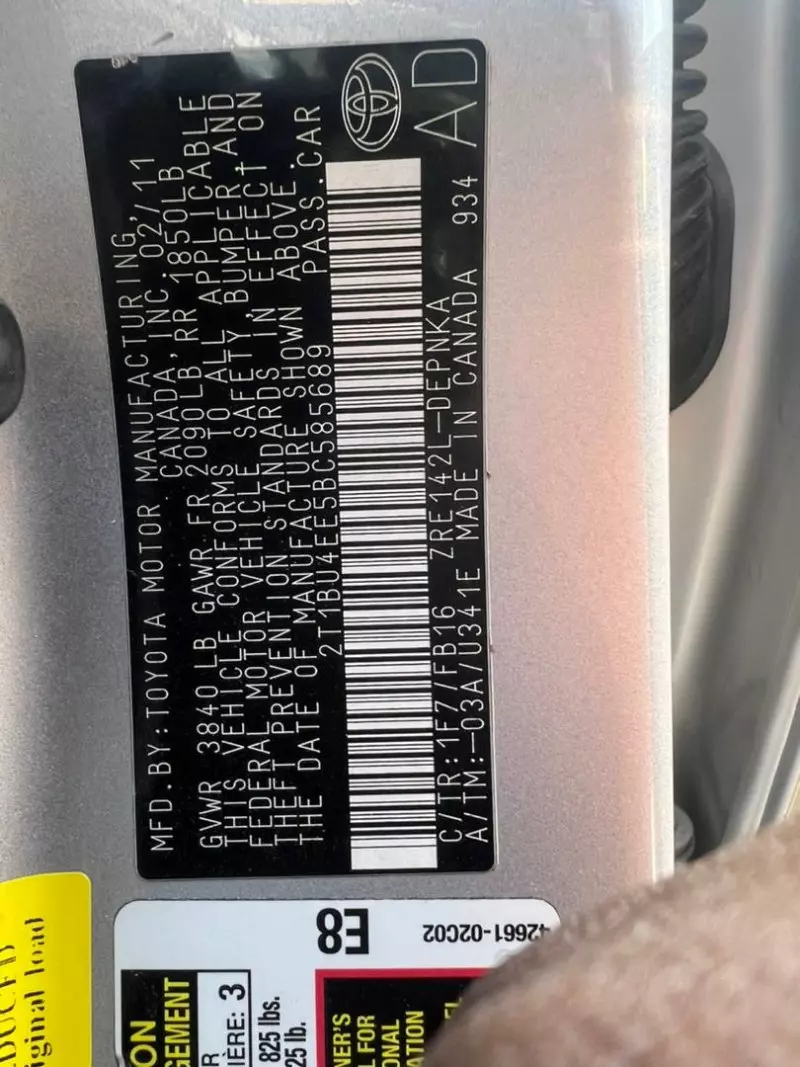 TOYOTA Corolla   - 2011