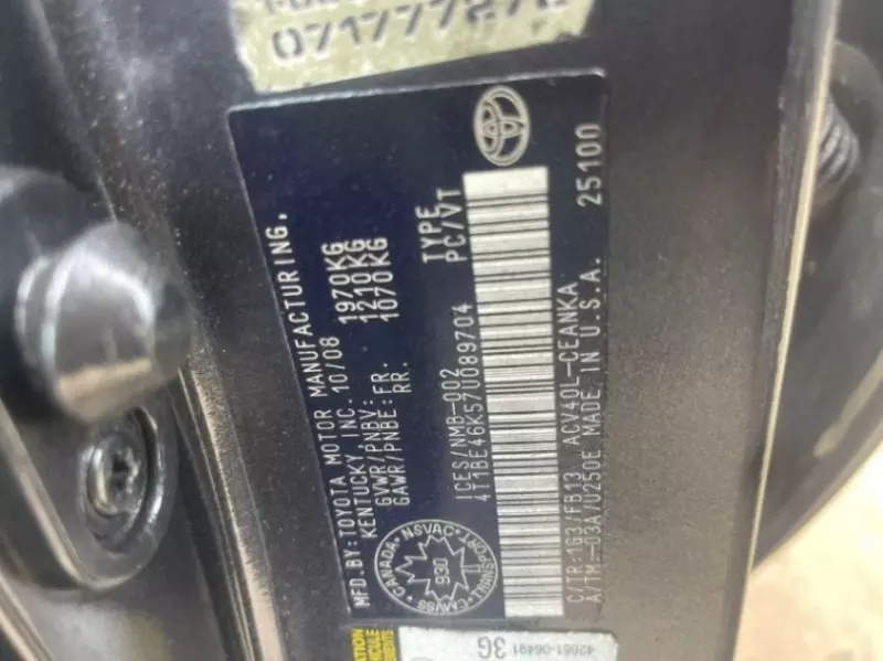 TOYOTA Camry - 2007