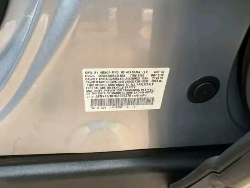 Honda Pilot   - 2016
