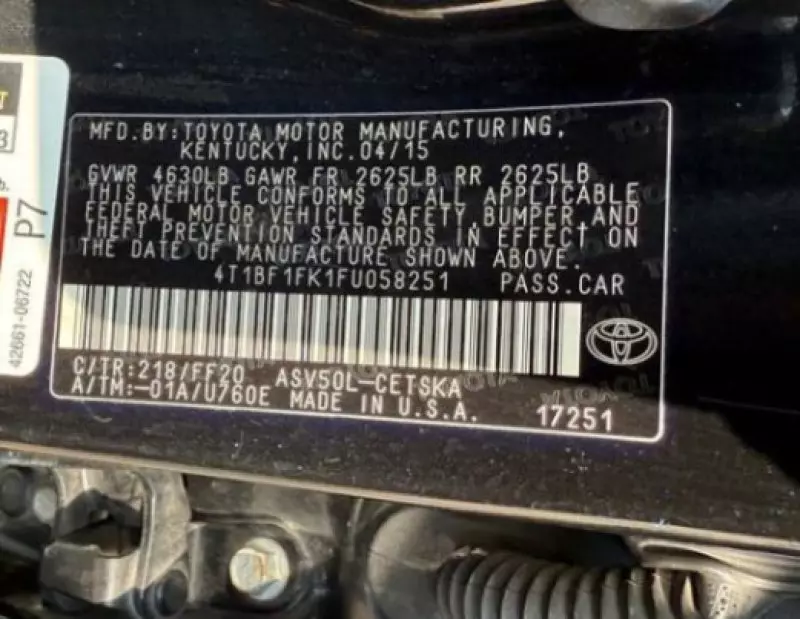 Toyota Camry   - 2015