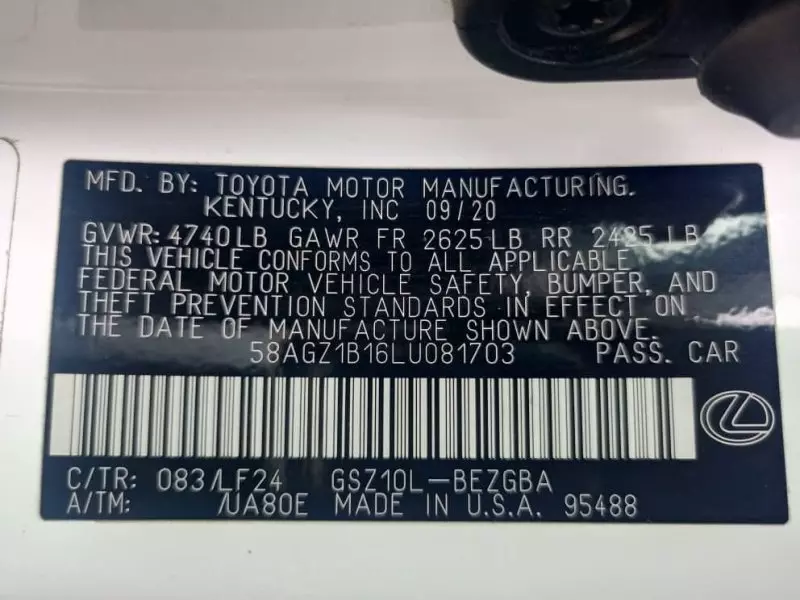 Lexus ES 350   - 2020