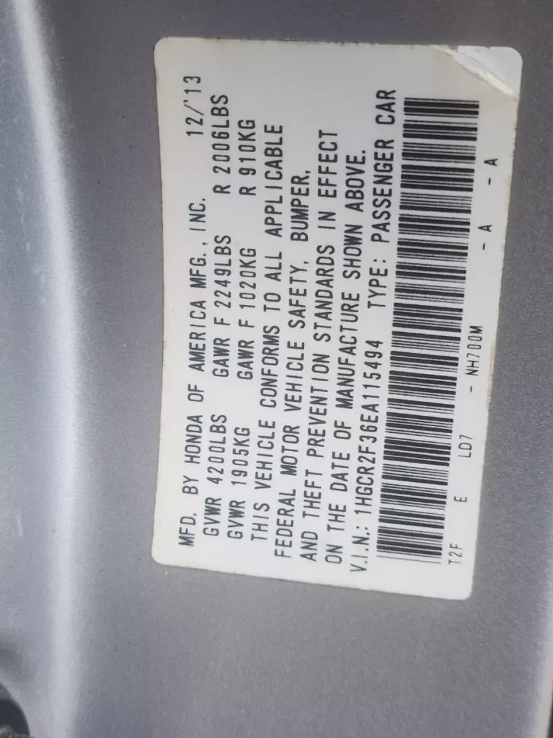 Honda Accord   - 2014