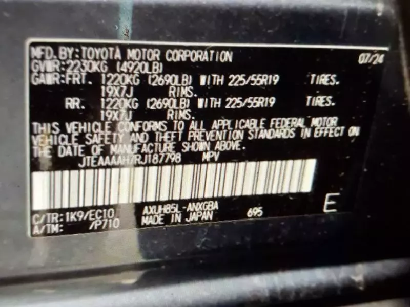 TOYOTA Venza - 2024