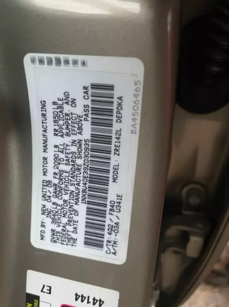 TOYOTA Corolla   - 2009