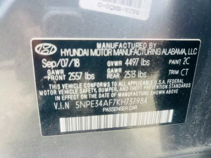Hyundai Sonata   - 2019