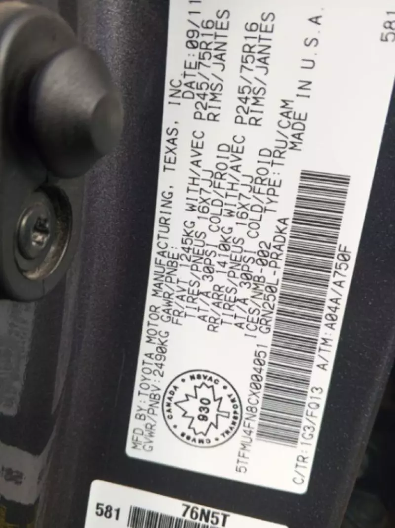 Toyota Tacoma   - 2012