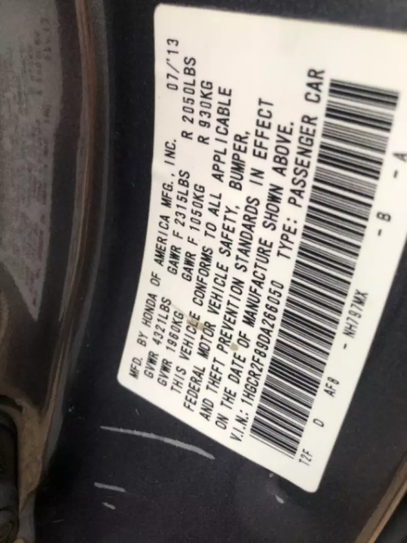 Honda Accord   - 2013