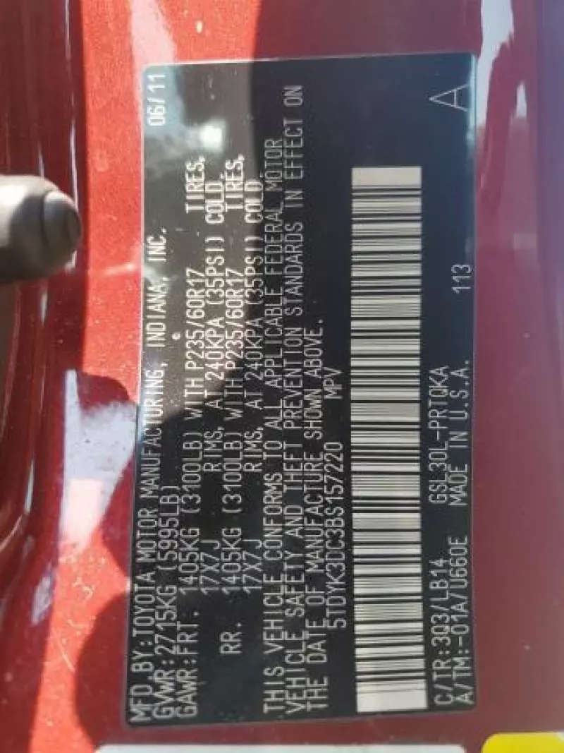 Toyota Sienna - 2011
