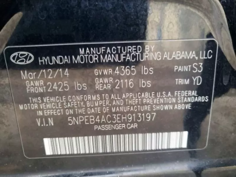 Hyundai Sonata   - 2014