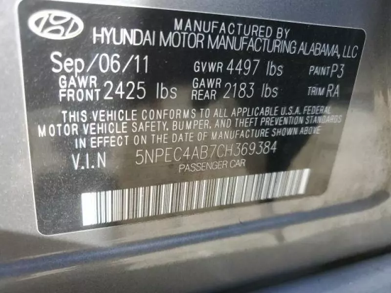 Hyundai Sonata - 2012