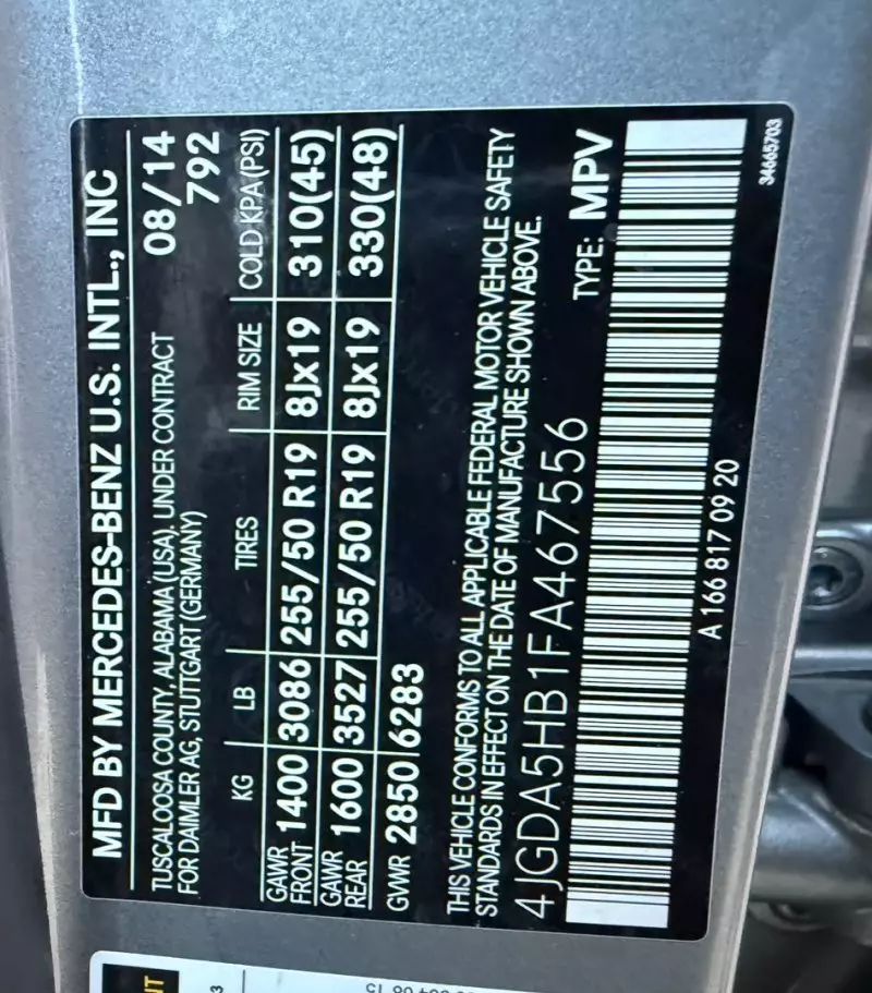 Mercedes-Benz ML 350 - 2015