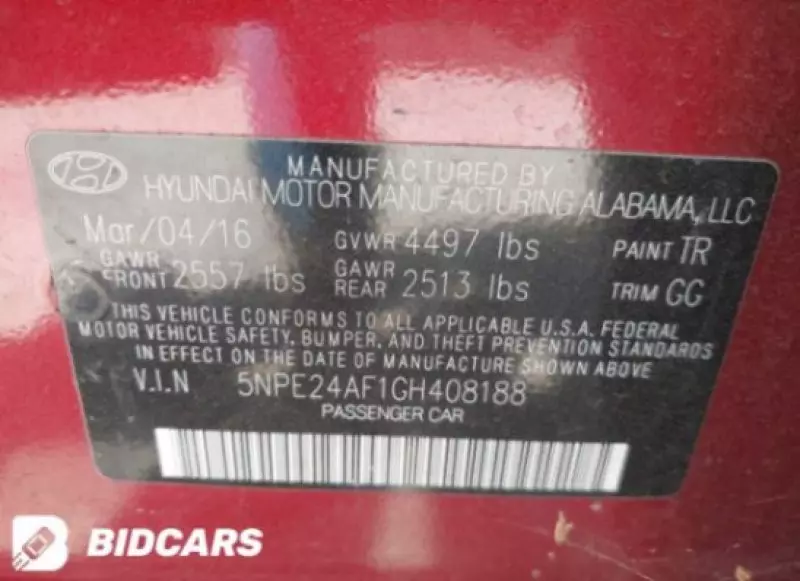 Hyundai Sonata   - 2016