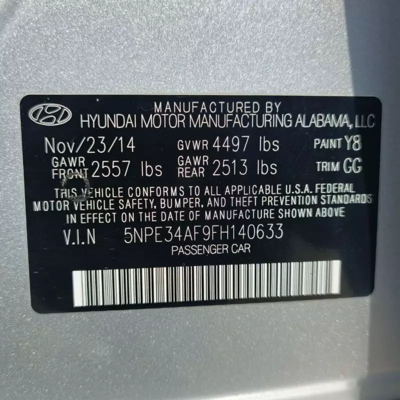 Hyundai Sonata   - 2015