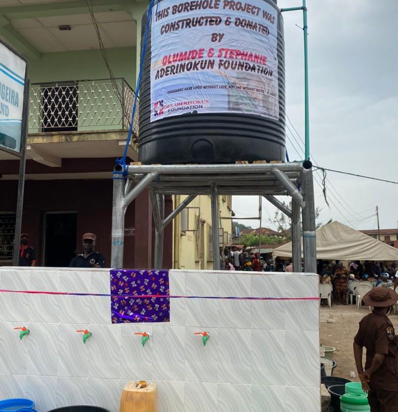 Abeokuta celebrates as Olumide, Stephanie Aderinokun foundation unveils potable water facilities for communities