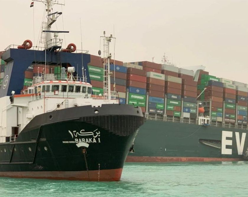 Massive cargo ship becomes wedged, blocks Egypt’s Suez Canal