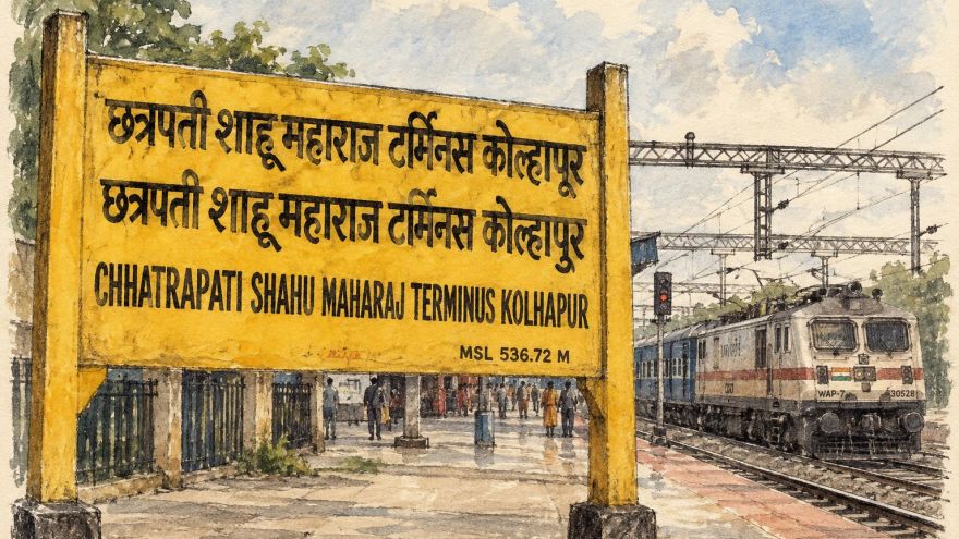 Cover art for blog post on History of Kolhapur. AI generated image