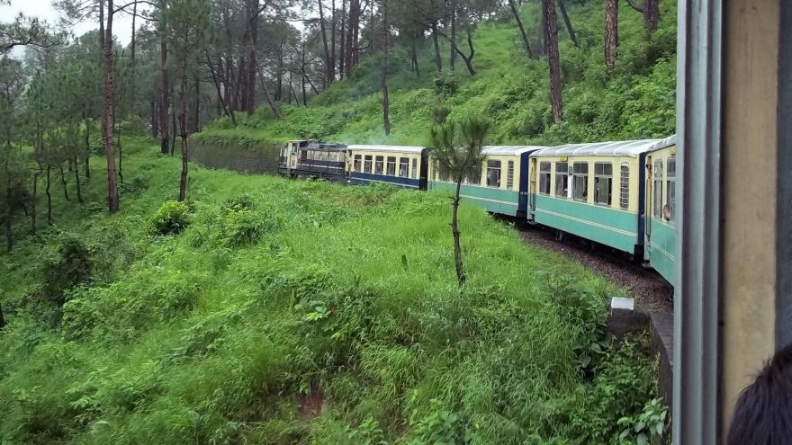 Toy Train from Kalkaji to Shimla. Kasauli July 2011