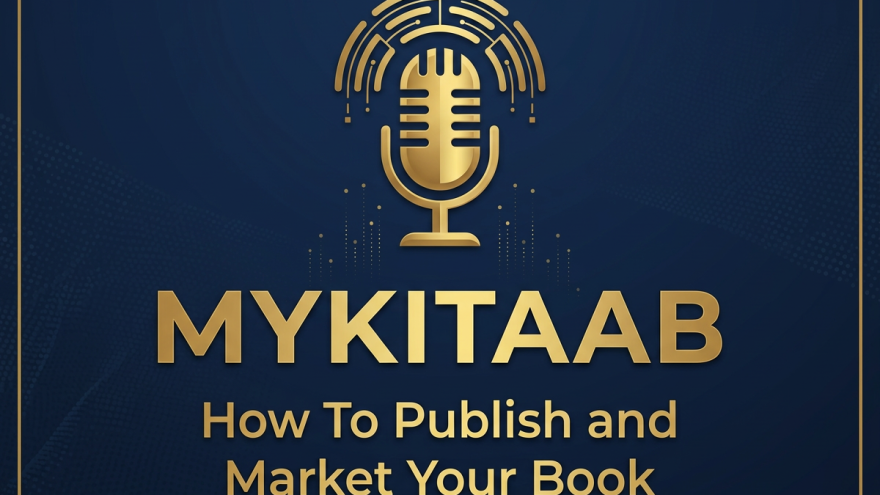 feature image and logo for MyKitaab Podcast, 2026