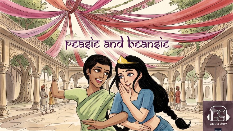 cover image for story peasie and beansie- story on parikatha podcast by gaathastory