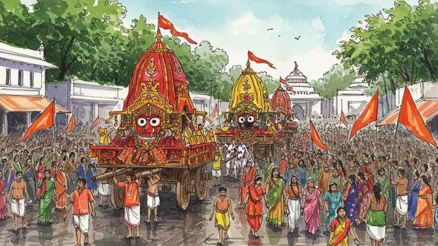 Major Hindu festivals in monsoon season, focusing on June cover