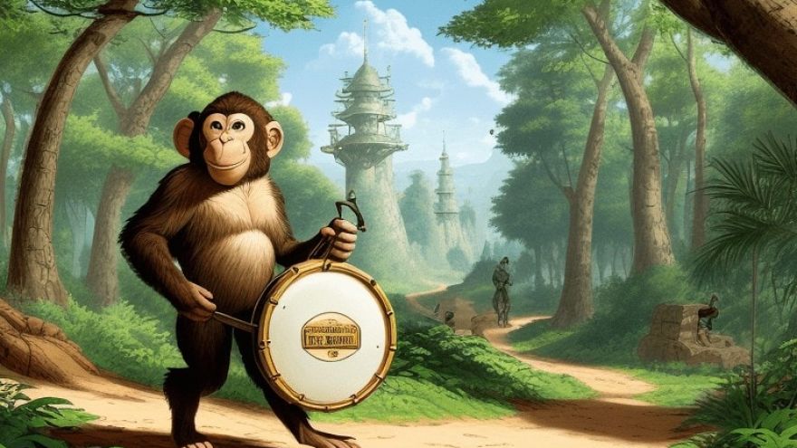 The Monkey and the Tom Tom. Spotify Exclusive story on Baalgatha Podcsat