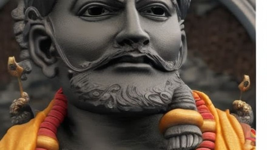 Bronze bust of Chatrapati Shivaji Maharaj. Podcsats by gaathastory
