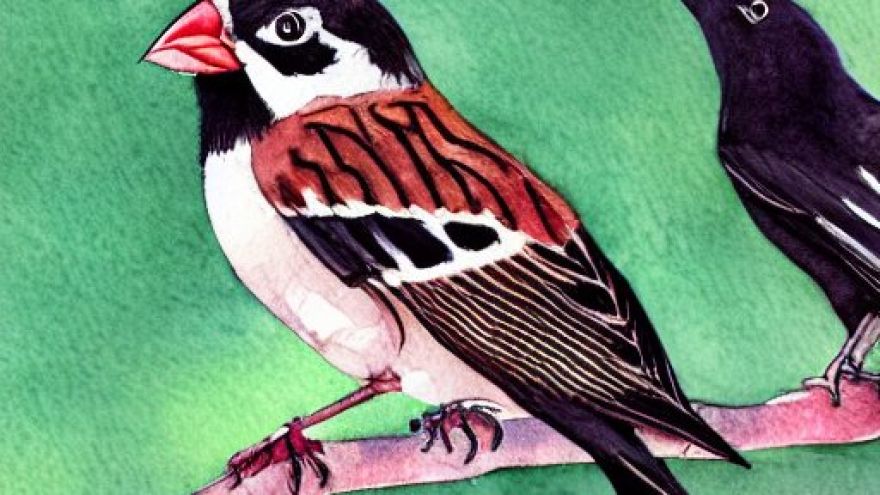 A Sparrow and a Crow. Story on Baalgatha Podcast