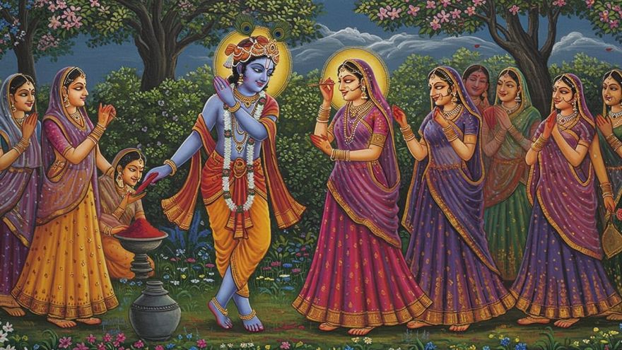The Story of Radha and Krishna cover