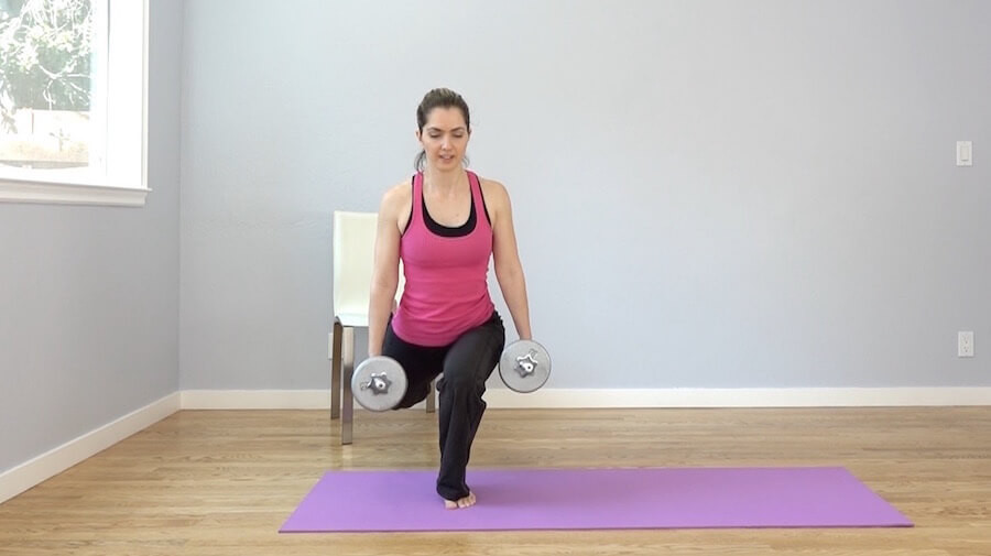 bulgarian split squat yoga