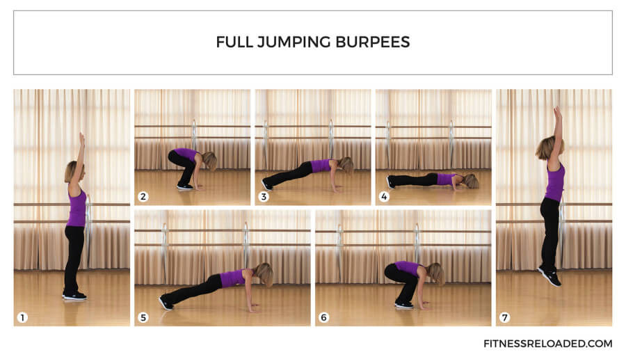 full jumping burpees exercise