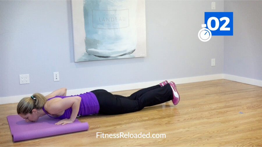 hiit cardio workout at home with pushups