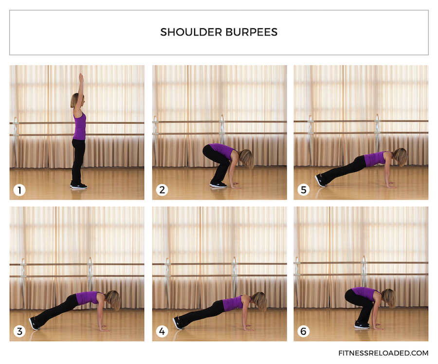 shoulder burpees exercise variation
