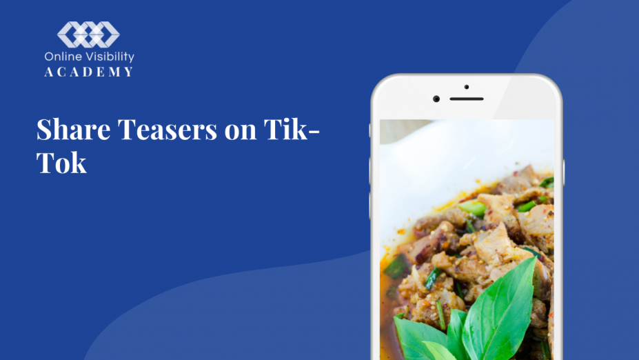 Share Teasers on Tik-Tok