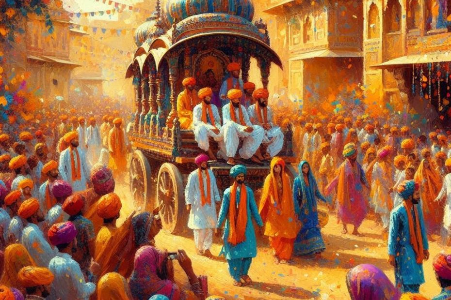 feature image for festival of gangaur. gaathastory