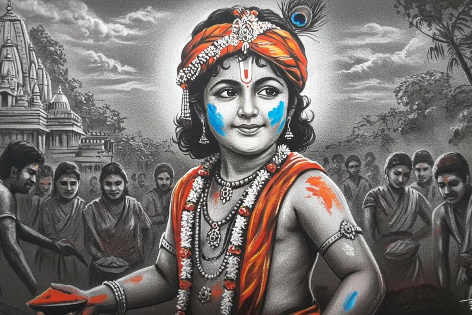 Stories of Young Krishna Playing Holi in Vrindavan cover