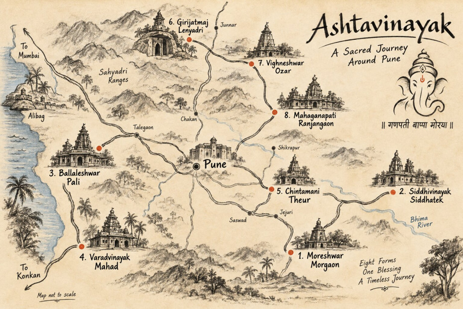 feature image for Introduction to Ashtavinayak- 8 temples of Lord Ganesh