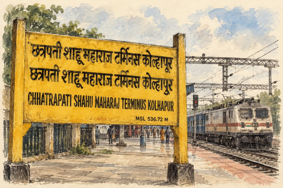Cover art for blog post on History of Kolhapur. AI generated image