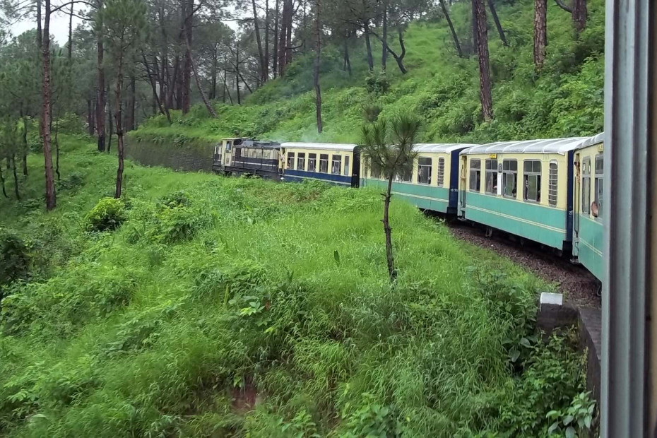 Toy Train from Kalkaji to Shimla. Kasauli July 2011