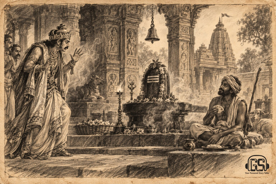 Feature image for story खरा भक्त Khara Bhakta by Sane Guruji. Podcast by gaathastory