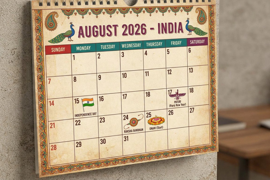 Major festivals in August 2026 in India cover