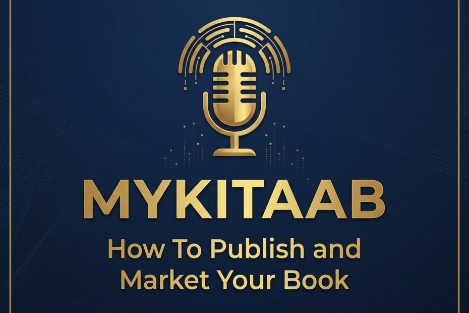 feature image and logo for MyKitaab Podcast, 2026