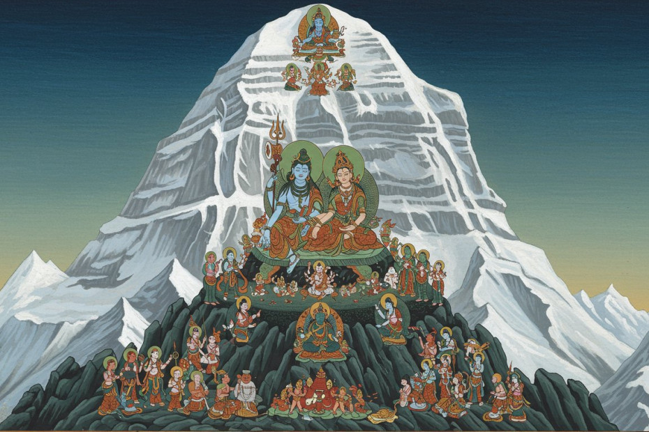 Feature image for Mythological Tales of the Himalayas. gaathastory