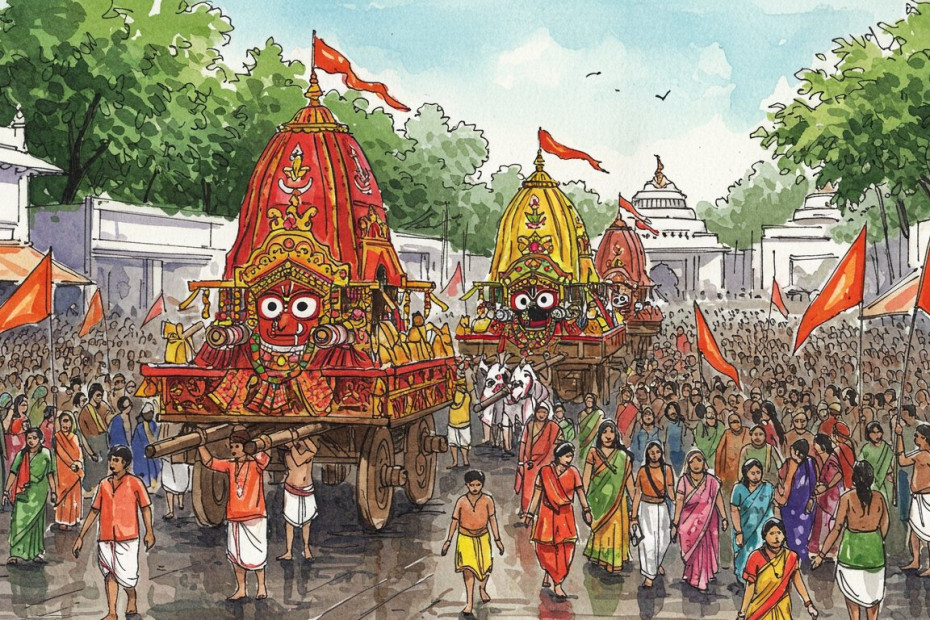 Major Hindu festivals in monsoon season, focusing on June cover