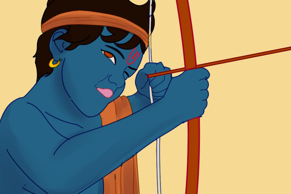 Young Lord Ram. Listen to the story of his birth on Baalgatha Podcast