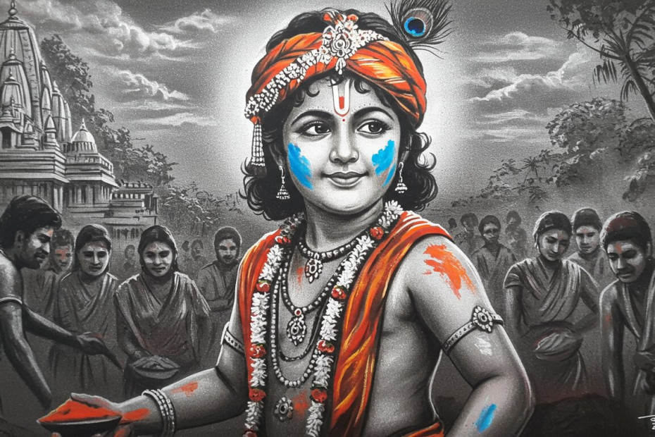 Stories of Young Krishna Playing Holi in Vrindavan cover