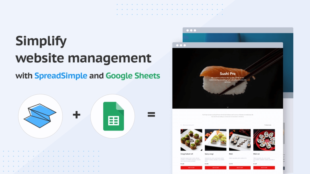 SpreadSimple - Create Websites Using Sheets